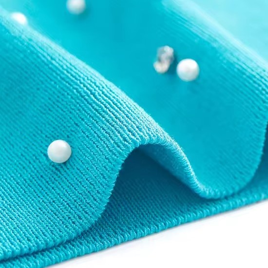 Summer Backless Knit Crew Neck Beaded Tank Top
