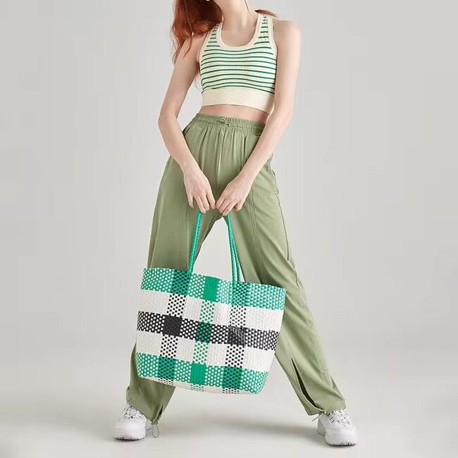 Womens High Stretch Striped Tank Top
