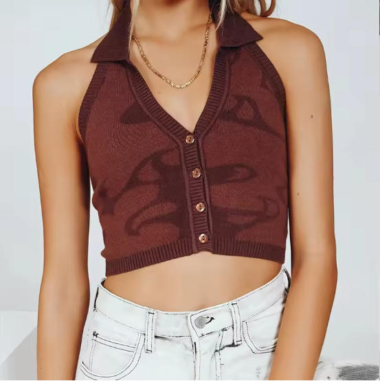 Top Sexy Sleeveless Vest Halter