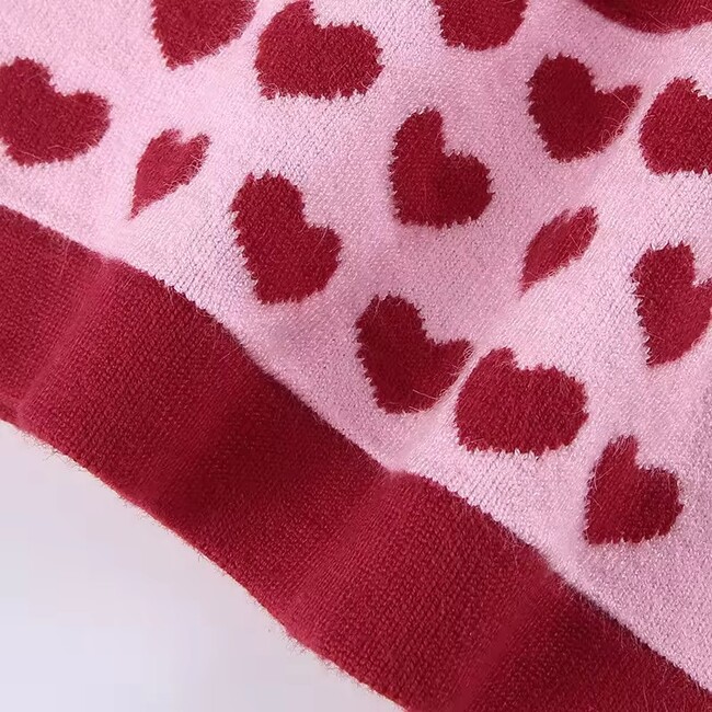 Womens Heart Sling Sweater