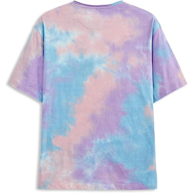 Mens Short Sleeve T Shirts Casual Tie Dye Crew Neck Basic