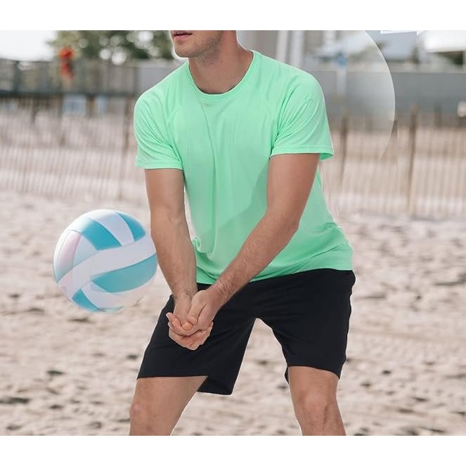 Men Swim ShirtRash Ruard Shirts Short Sleeve Fishing Beach T Shirt