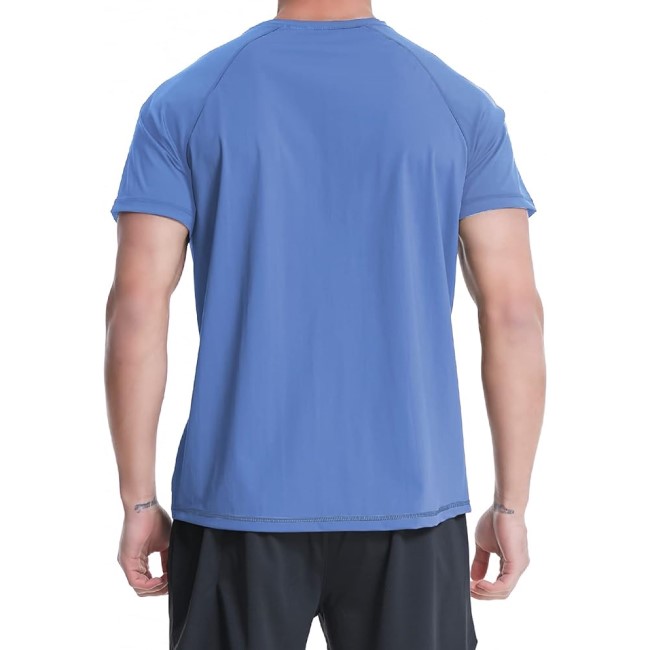 Men Swim Shirts Rash Guard T Shirts Water Surfing Shirt