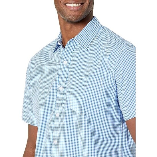 Men Regular Fit Short Sleeve Poplin Shirt