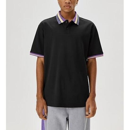 Mens Short Sleeve Polo Shirts Casual Golf Shirt Polo T Shirt