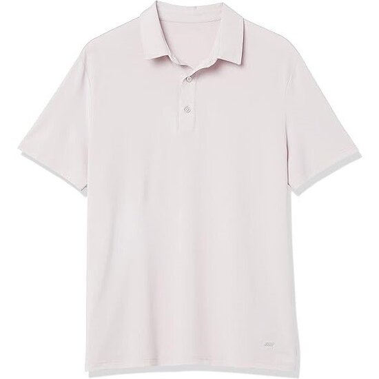 Regular Fit Button Closure Cotton Pique Men Polo Shirt