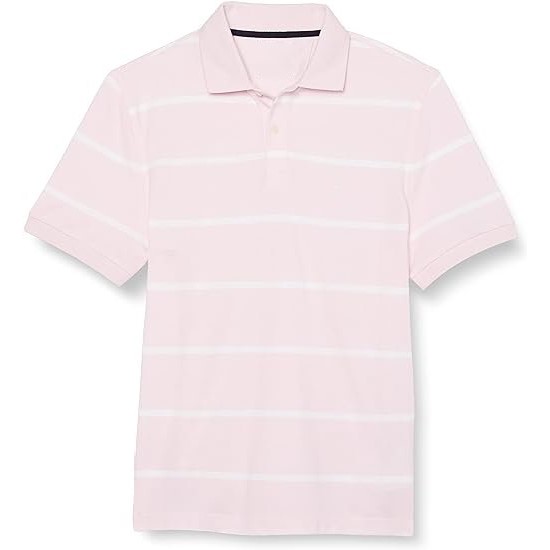 Men Classic Fit Striped Performance Deck Polo