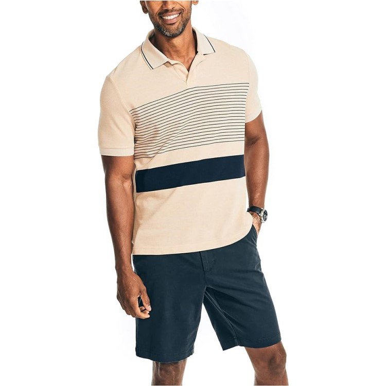 Sustainably Crafted Classic Fit Chest Stripe Polo